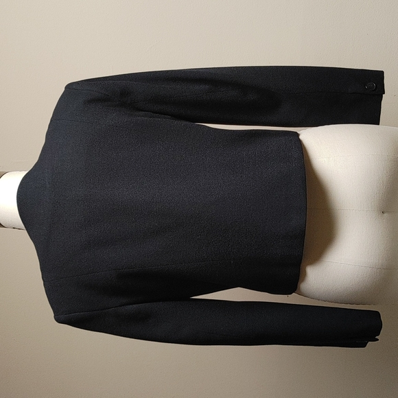 Vtg Prophecy Black Crepe Wool Jacket - Picture 3 of 14